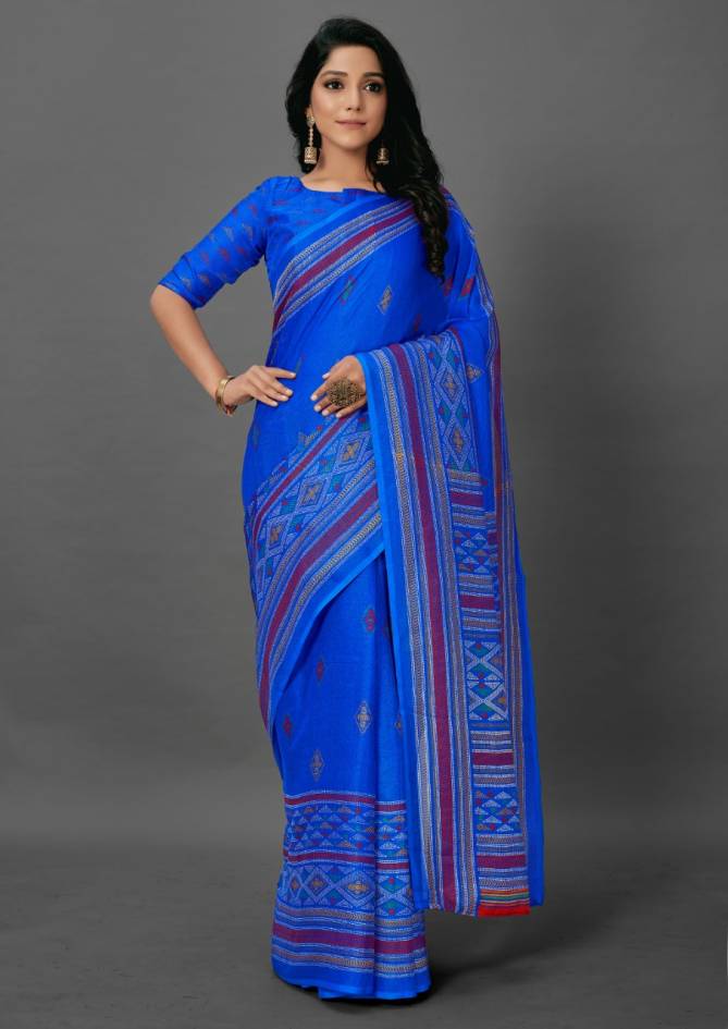 Jute Silk 101 Casual Wear Designer Fancy Silk Sarees Collection